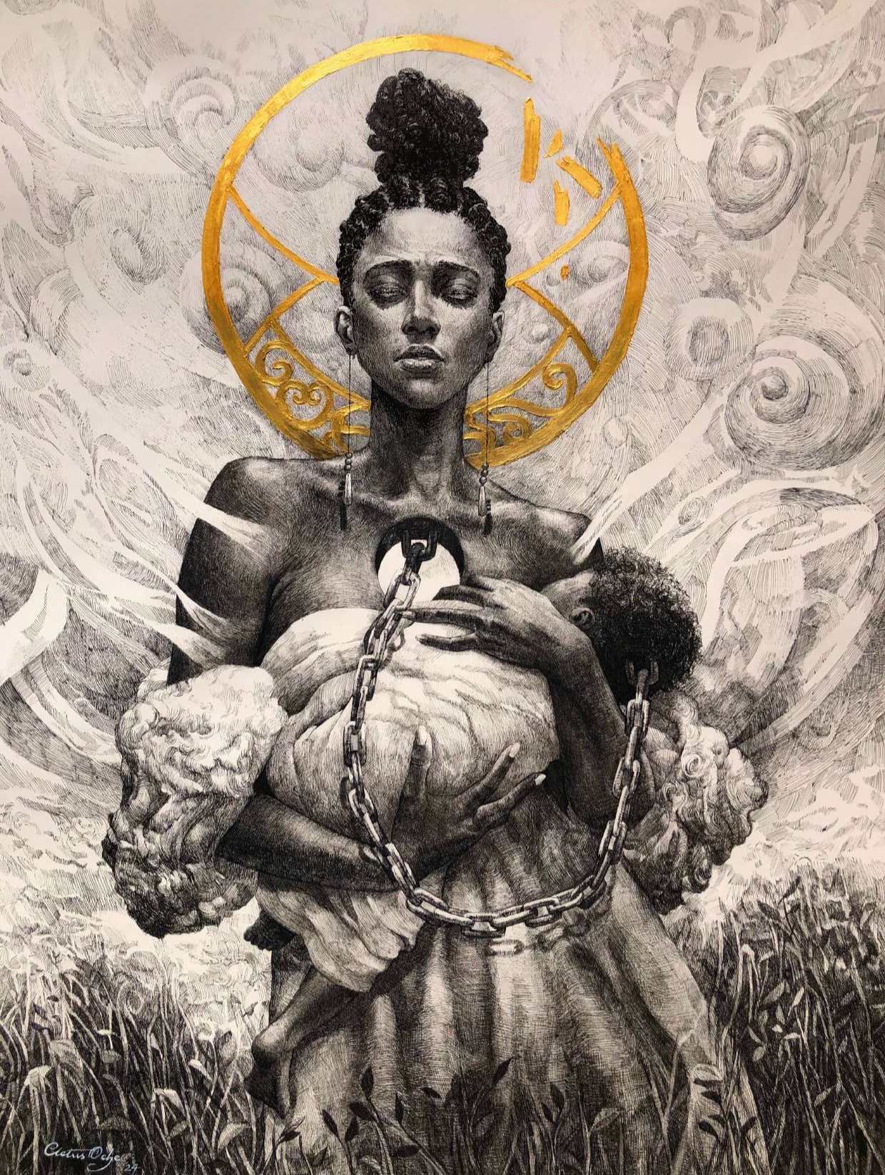 The wheel of birth and rebirth artwork